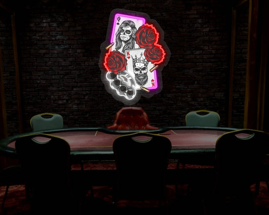 Gambling Poker Neon Sign