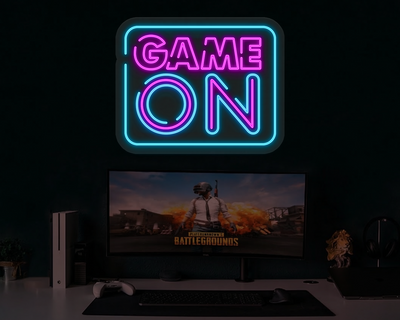 Game On Neon Sign
