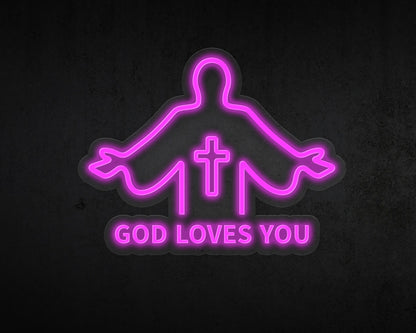 God Loves You Neon Sign