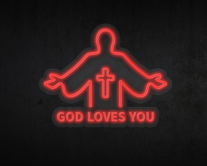 God Loves You Neon Sign