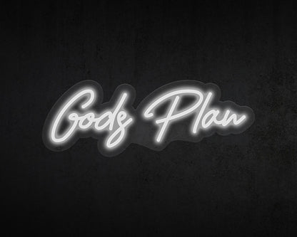 Gods Plan Neon Sign