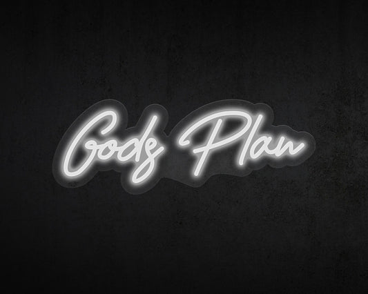 Gods Plan Neon Sign