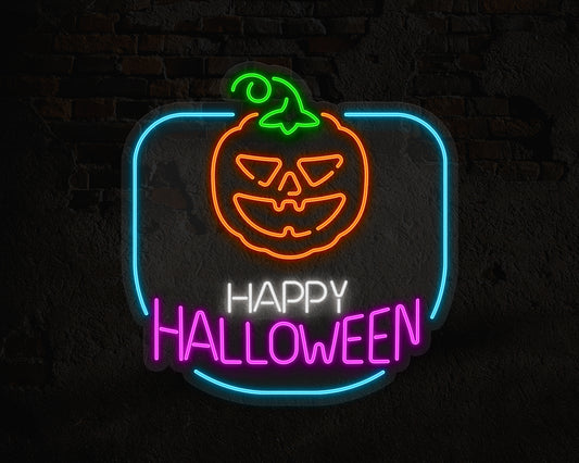 Happy Halloween Neon Sign