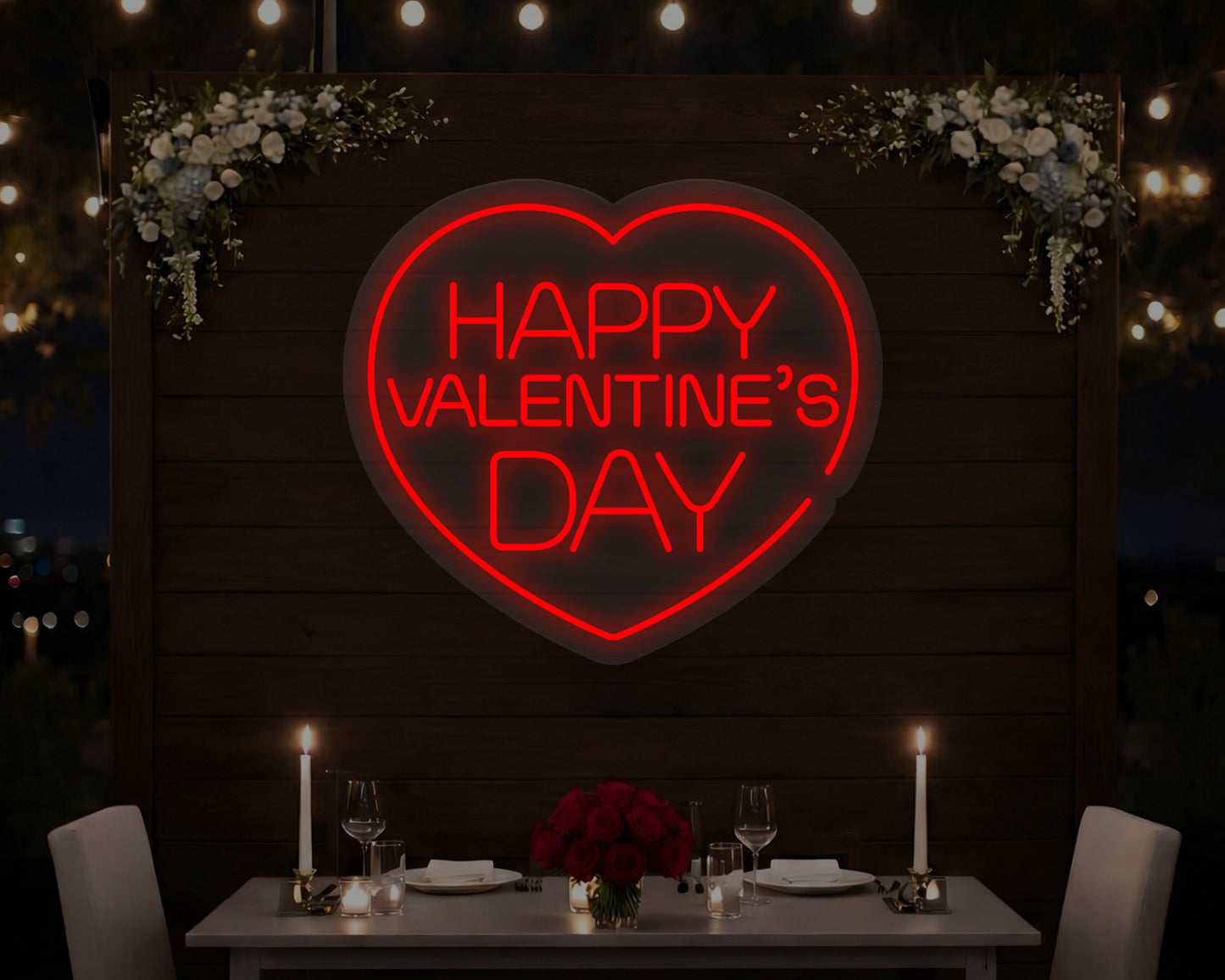 Happy Valentine's Day Neon Sign