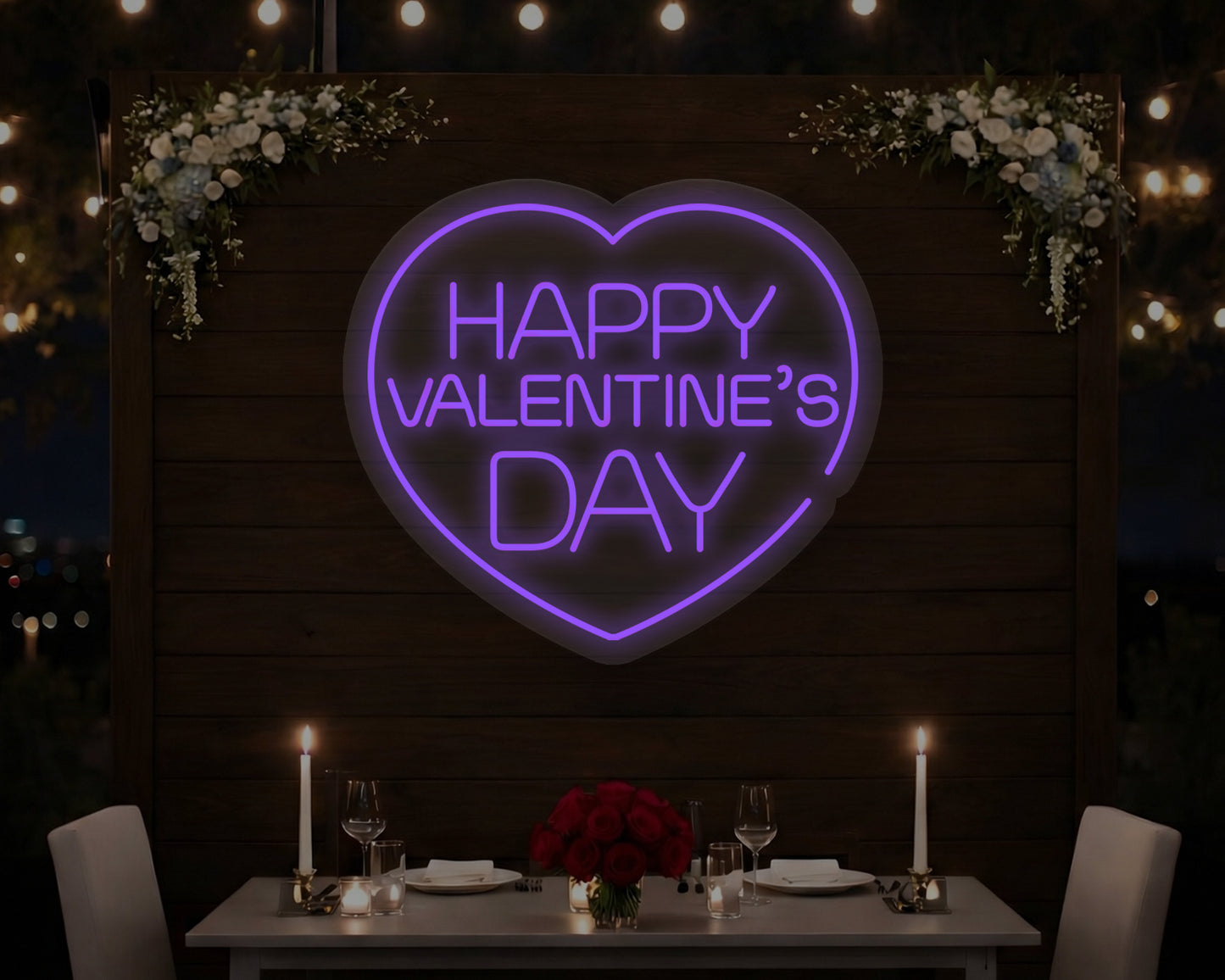 Happy Valentine's Day Neon Sign