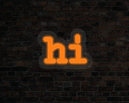Hi Neon Sign