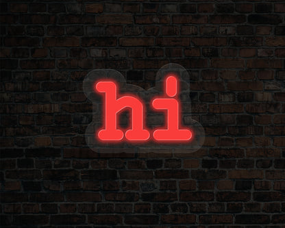 Hi Neon Sign
