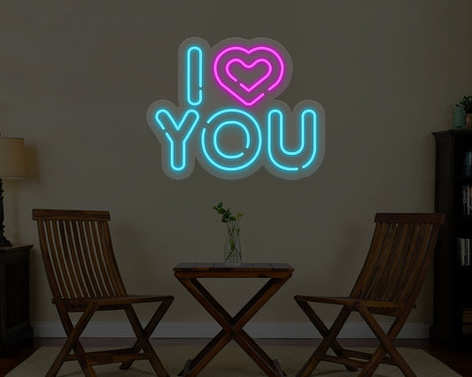 I Heart You Neon Sign