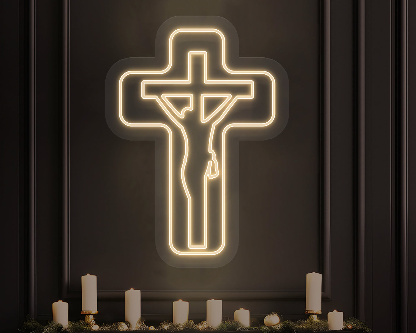 Jesus Cross Neon Sign