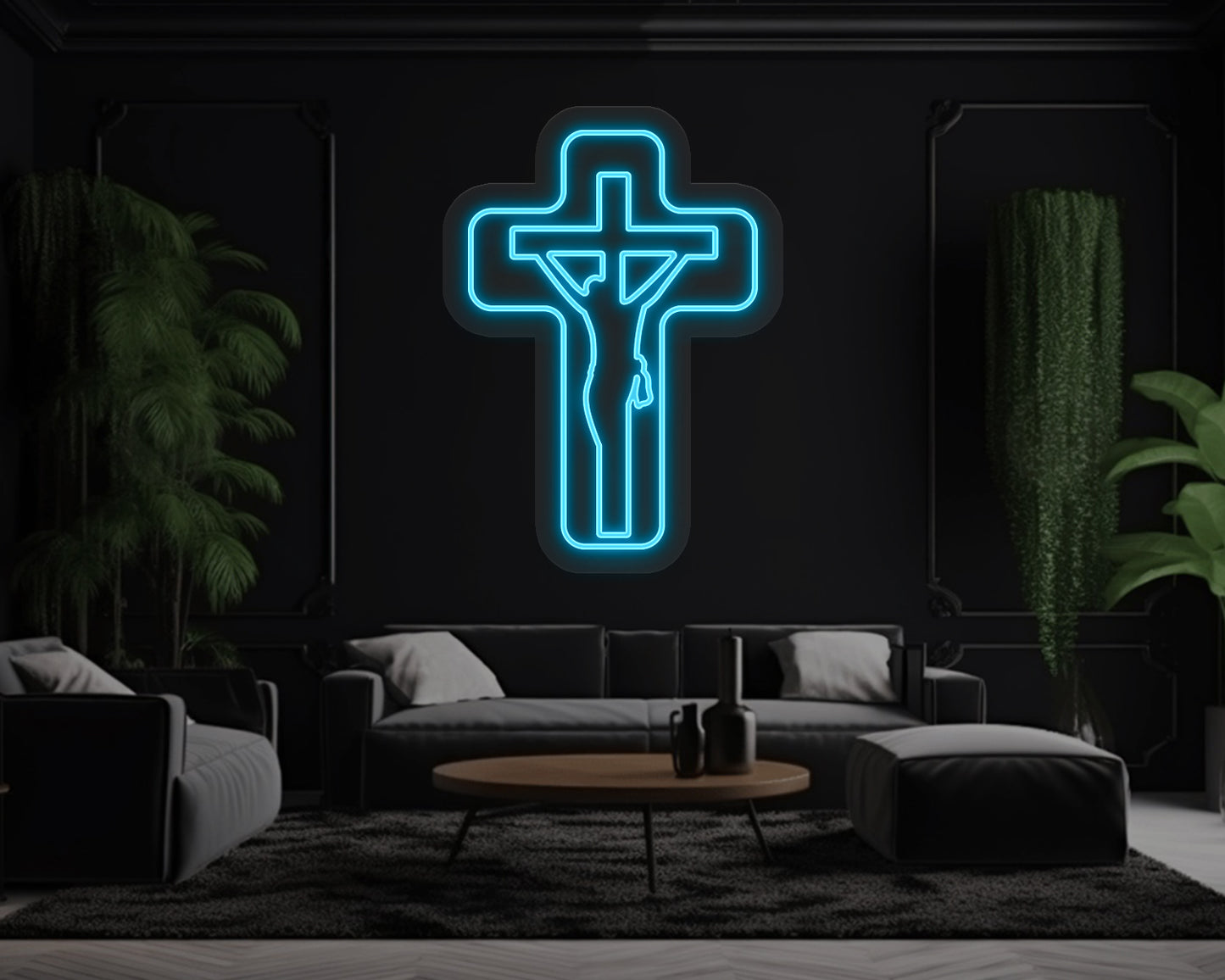 Jesus Cross Neon Sign