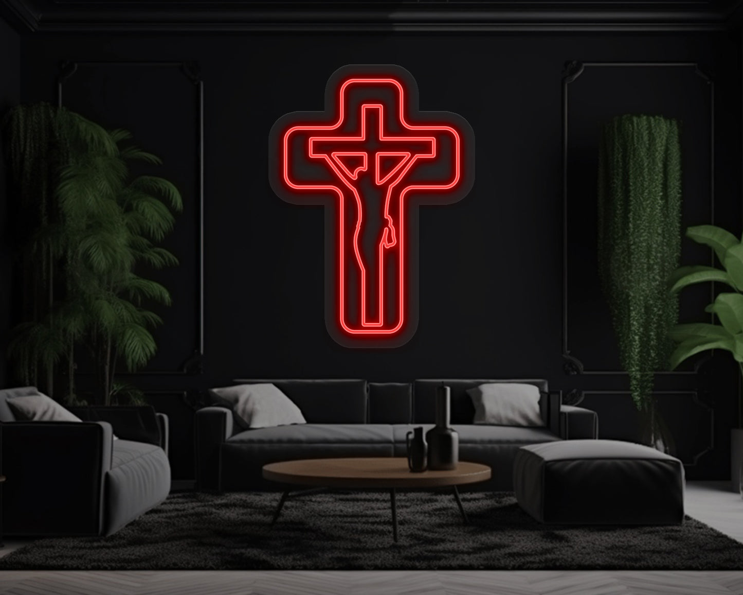 Jesus Cross Neon Sign