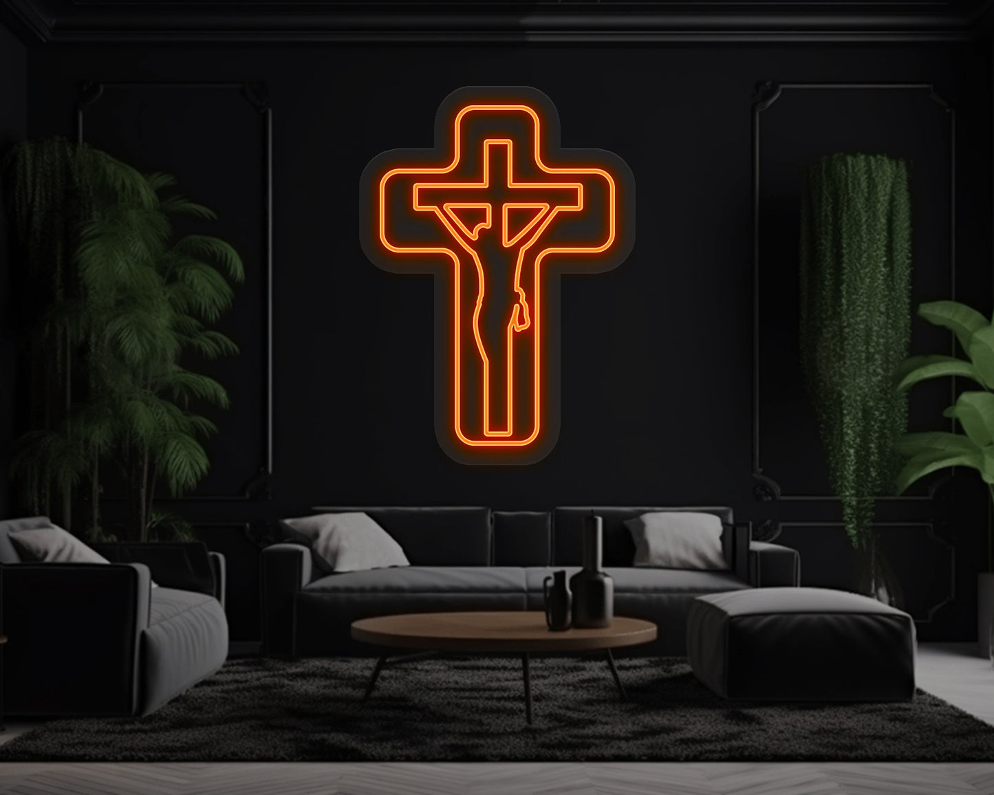 Jesus Cross Neon Sign