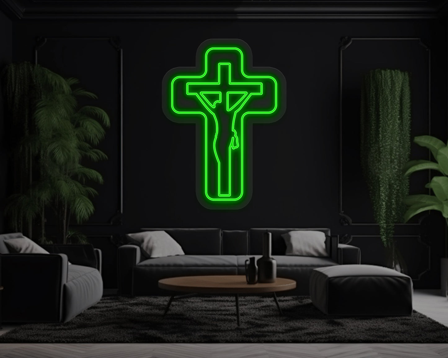 Jesus Cross Neon Sign