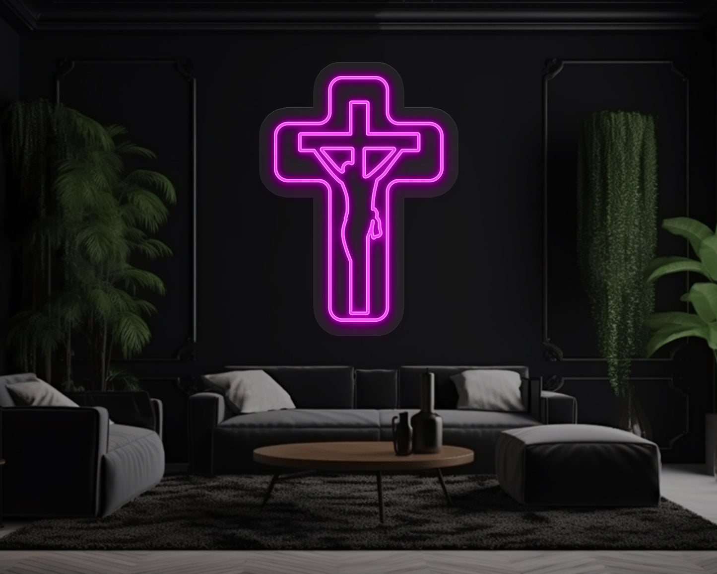 Jesus Cross Neon Sign