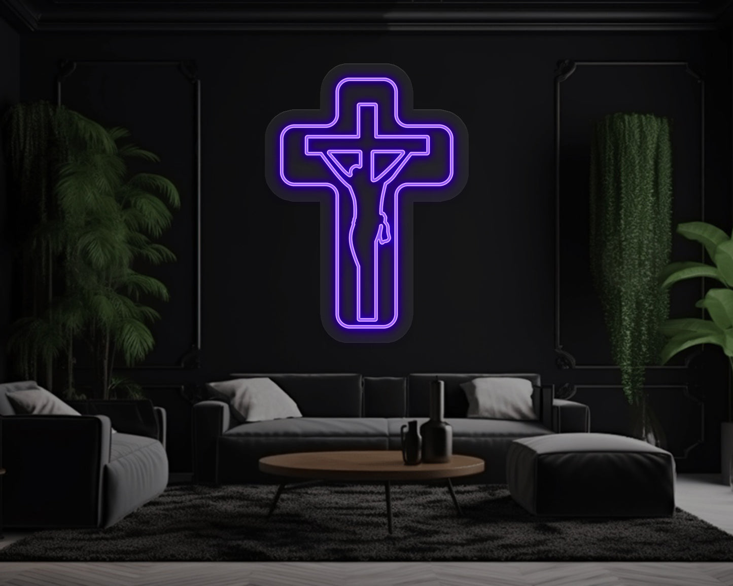Jesus Cross Neon Sign
