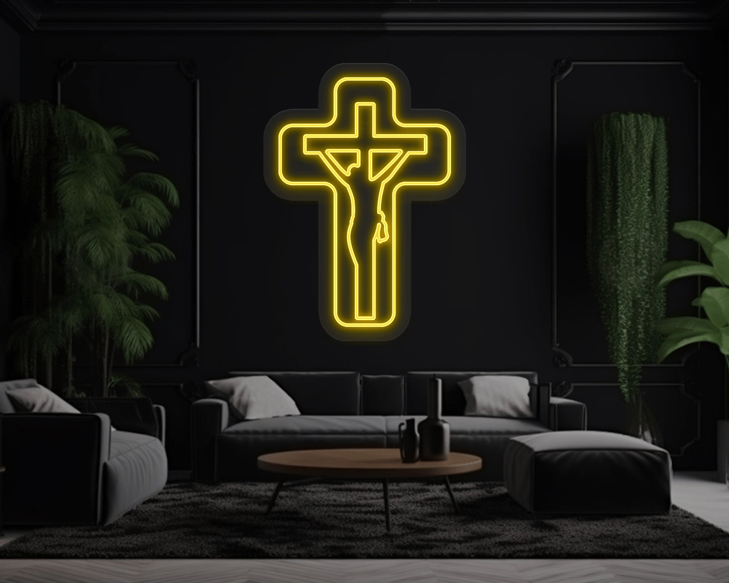 Jesus Cross Neon Sign