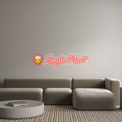 Custom Name Neon Sign 👳‍♂️ Singh Mar...