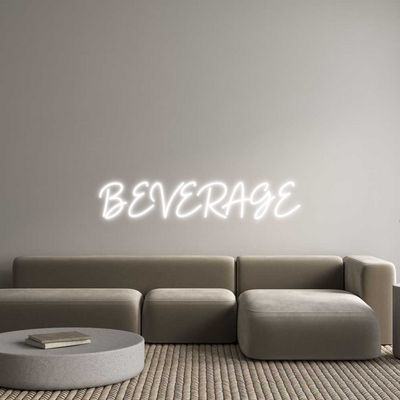 Custom Name Neon Sign BEVERAGE