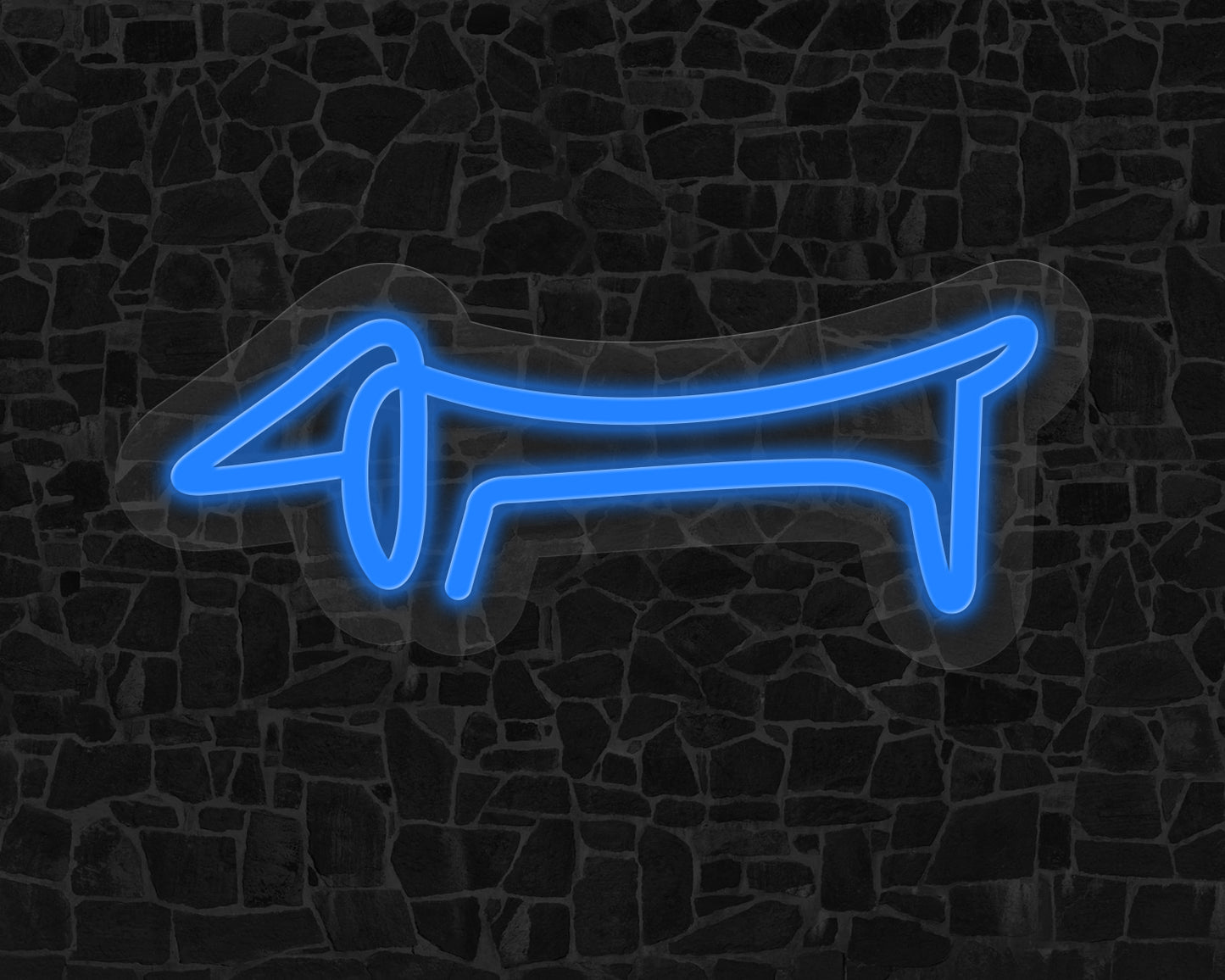 Line Art Sausage Neon Sign