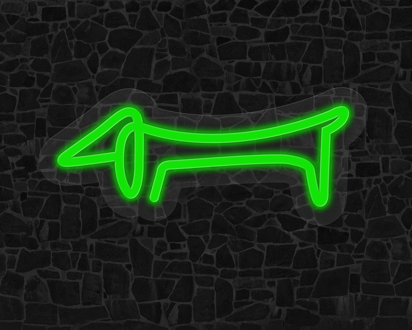 Line Art Sausage Neon Sign