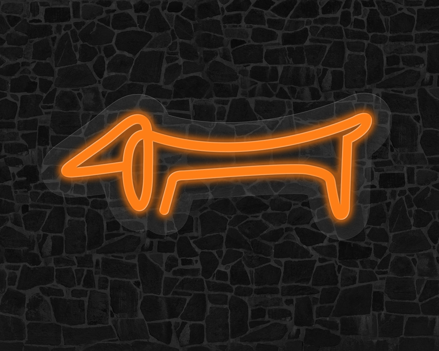 Line Art Sausage Neon Sign