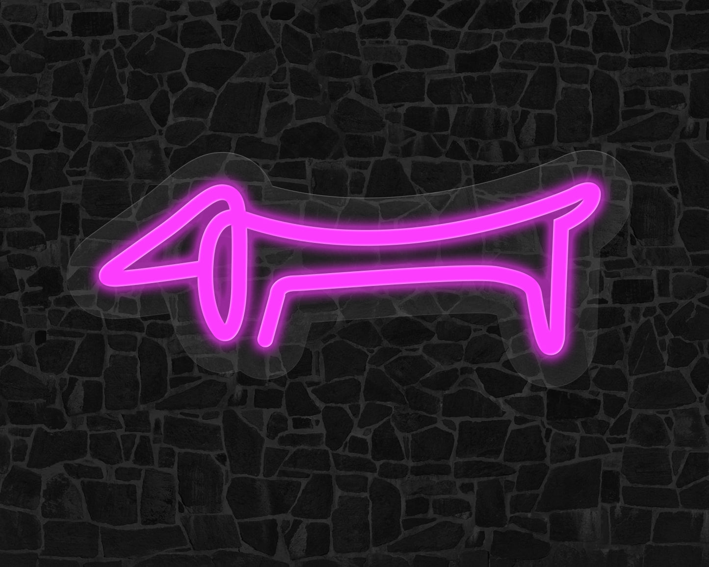 Line Art Sausage Neon Sign