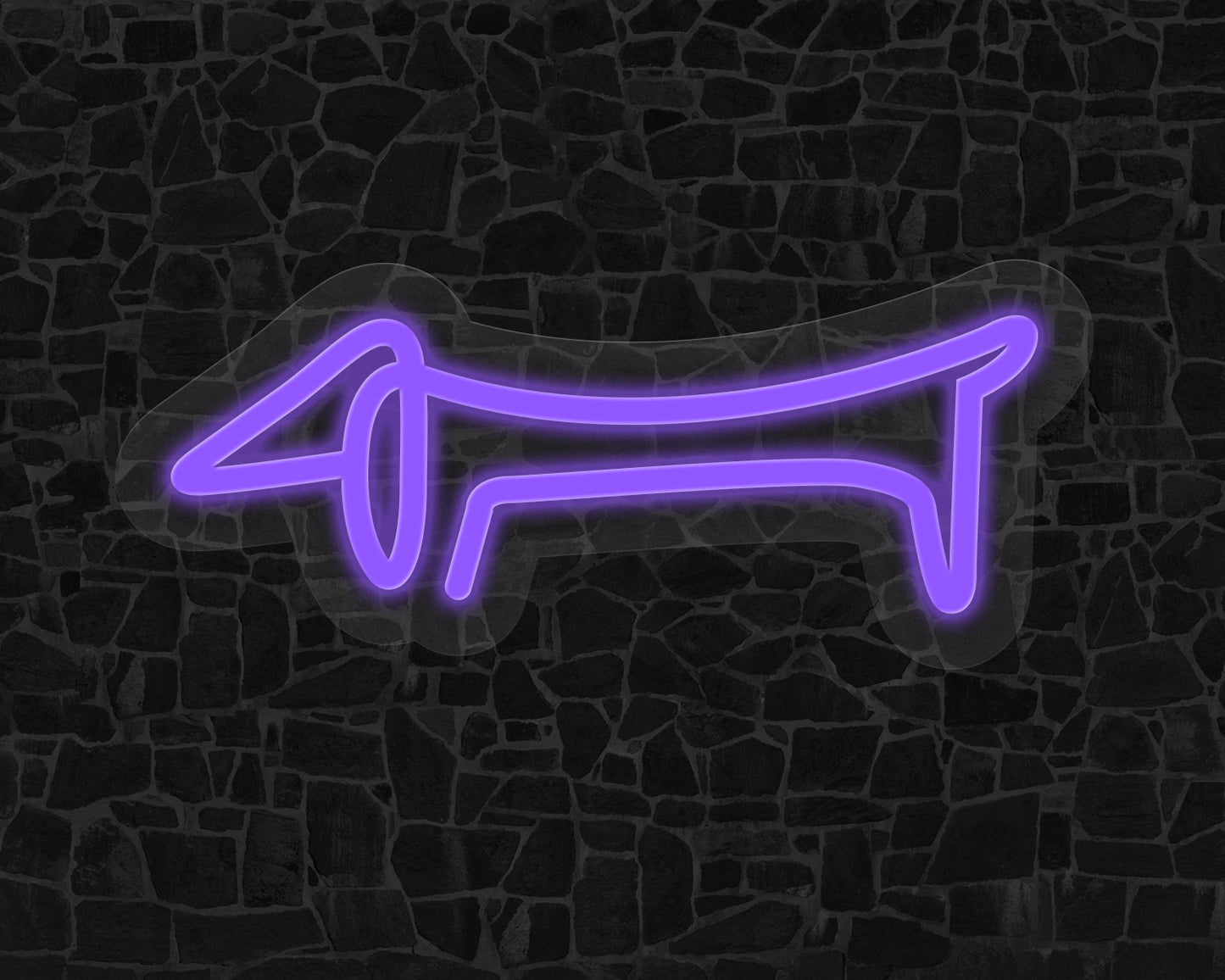 Line Art Sausage Neon Sign