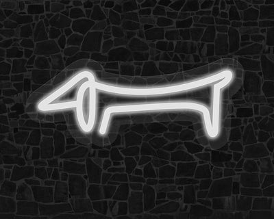 Line Art Sausage Neon Sign