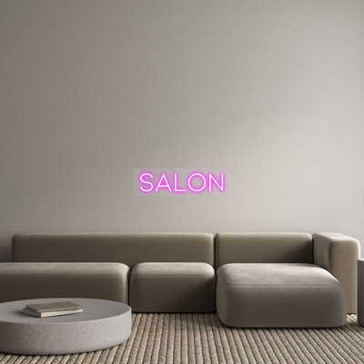 Custom Name Neon Sign SALON