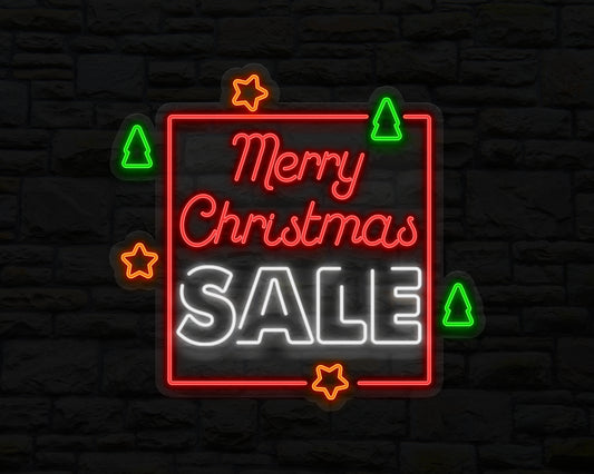 Merry Christmas Sale Neon Sign