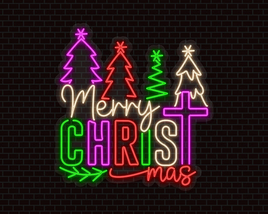 Merry Christmas Neon Sign