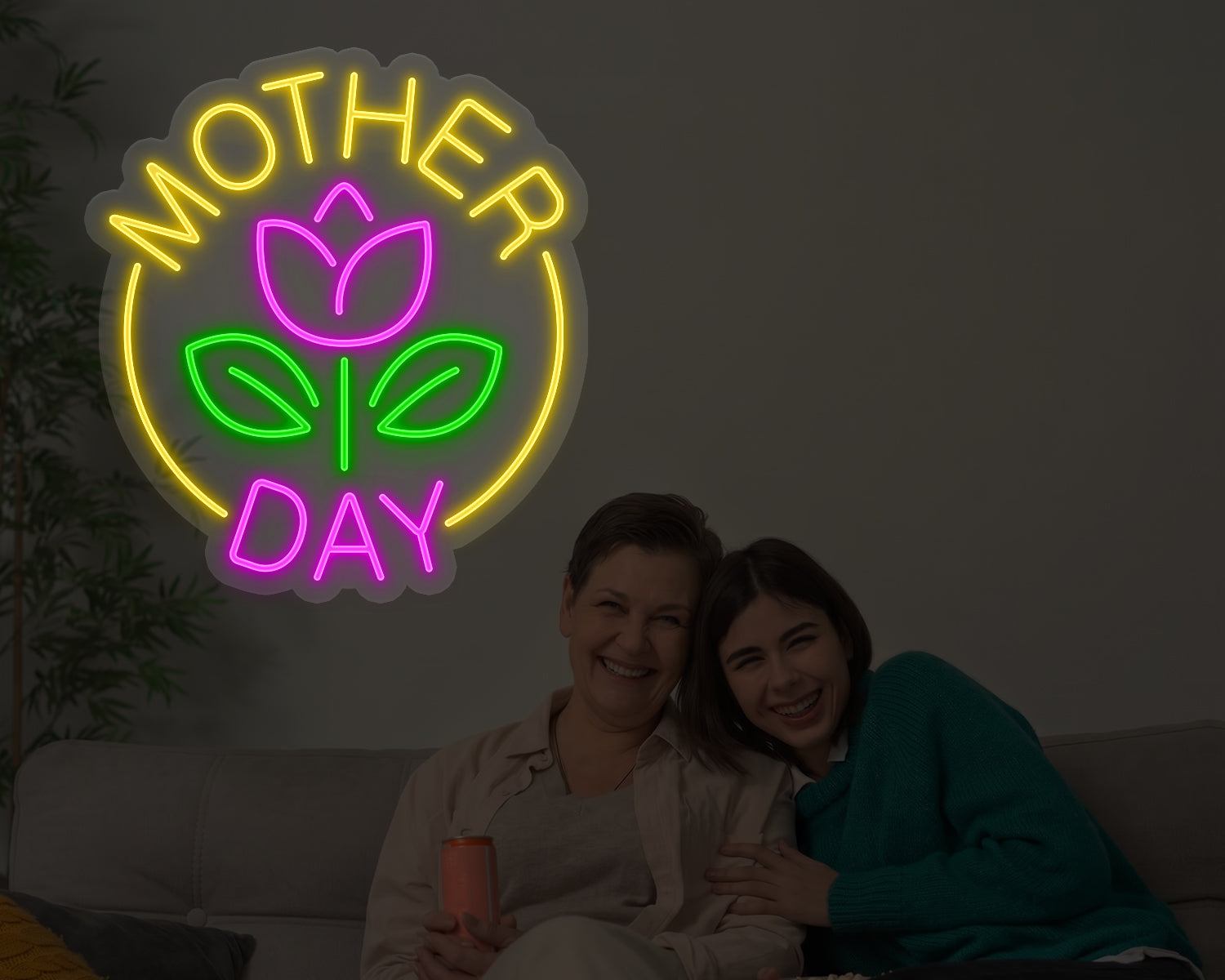 For The Best Mom Neon Sign – Neon Bubble