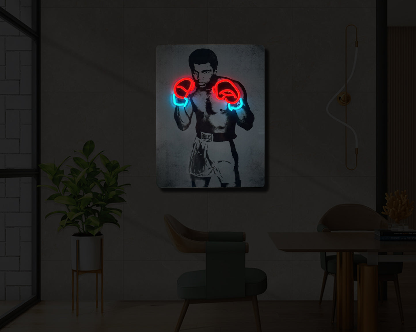 Muhammad Ali UV Neon Sign