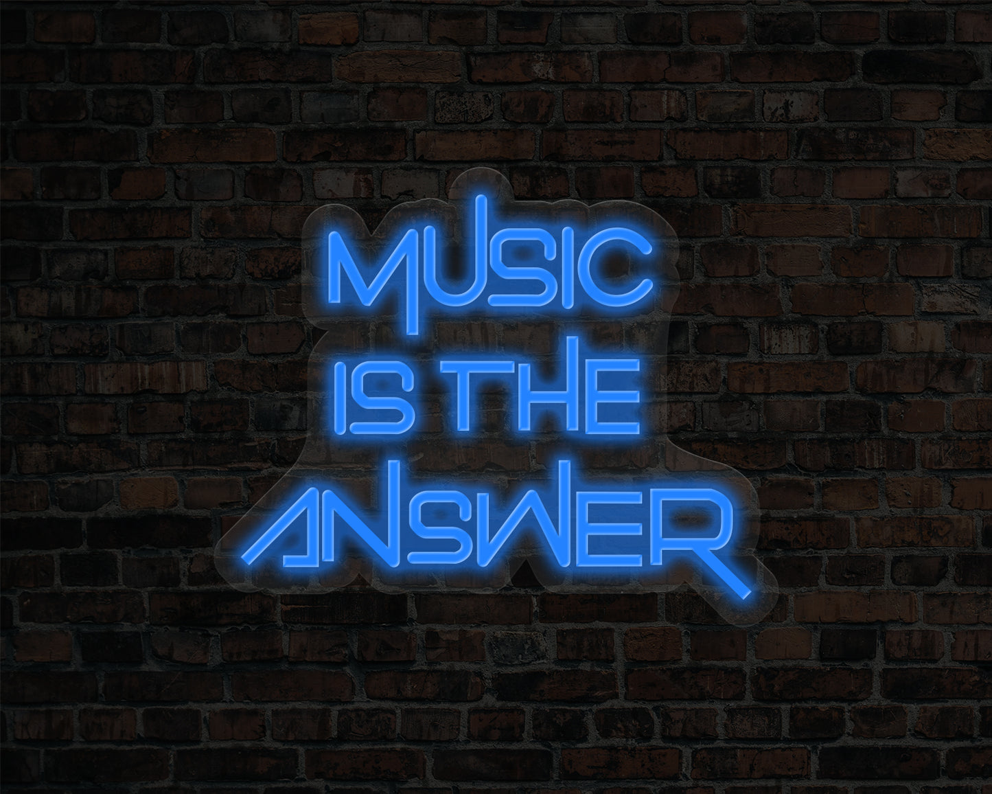 Music is The Answer Neon Sign