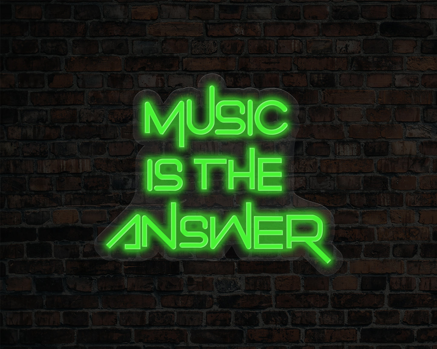 Music is The Answer Neon Sign