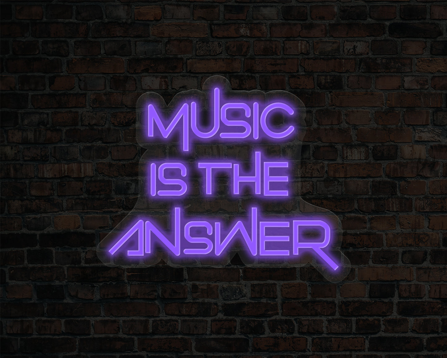 Music is The Answer Neon Sign