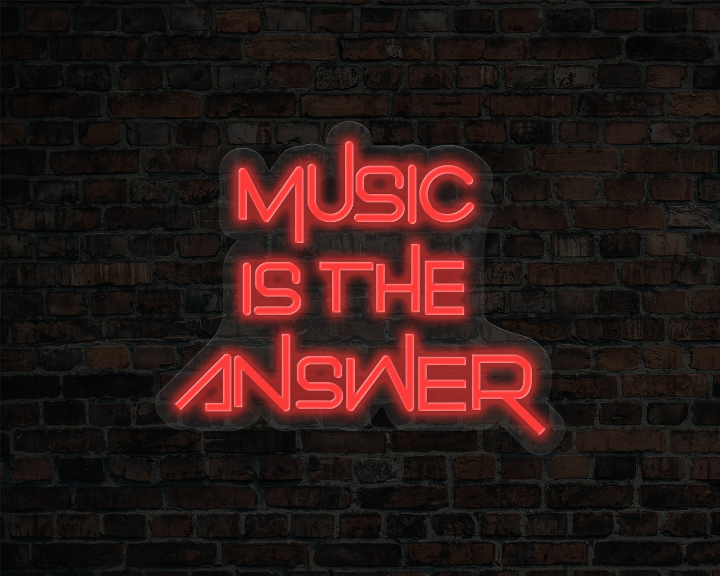Music is The Answer Neon Sign