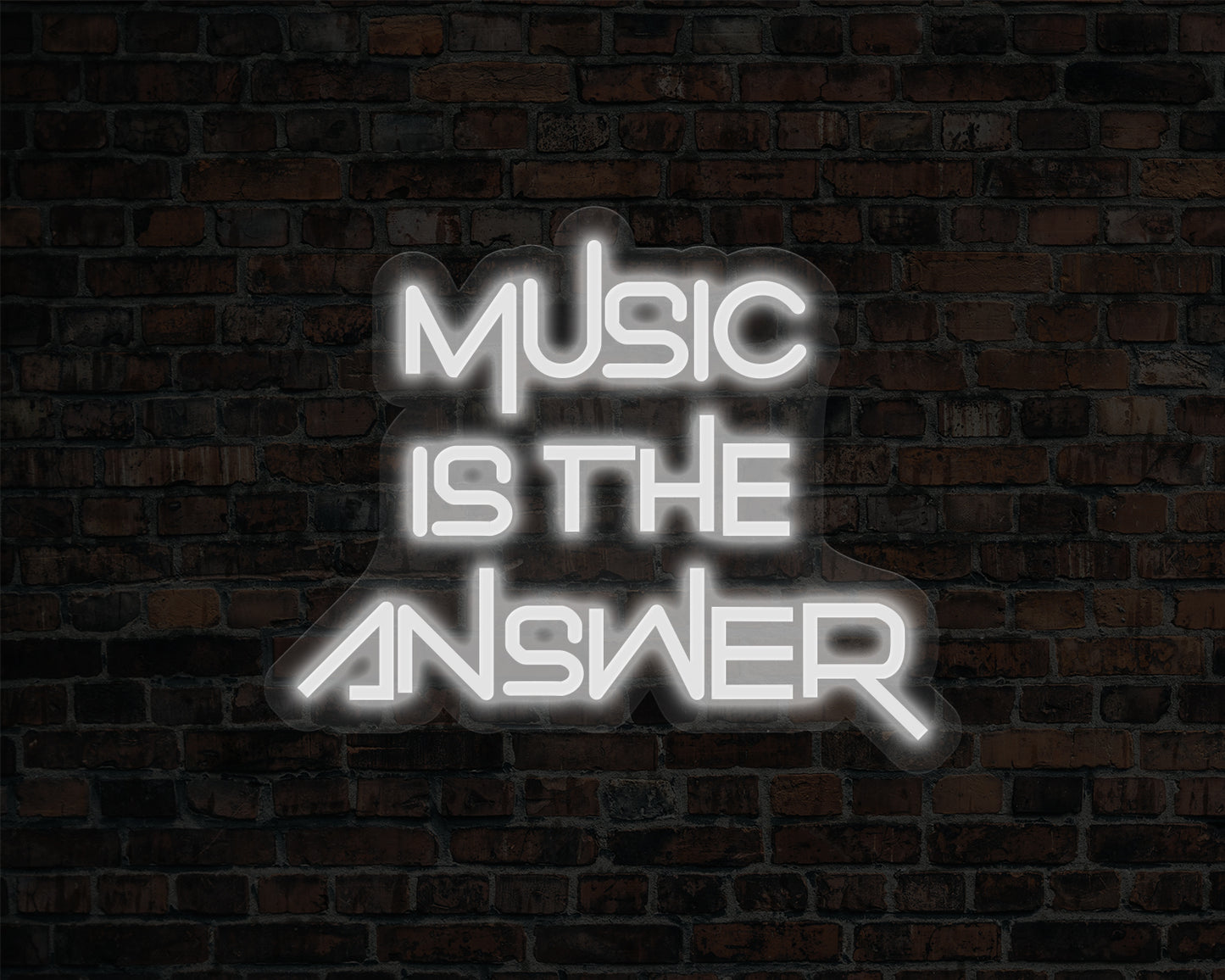 Music is The Answer Neon Sign