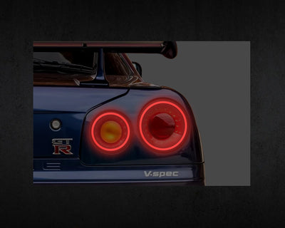 Nissan GTR R34 Car Neon Sign
