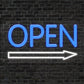 Open Arrow Neon Sign