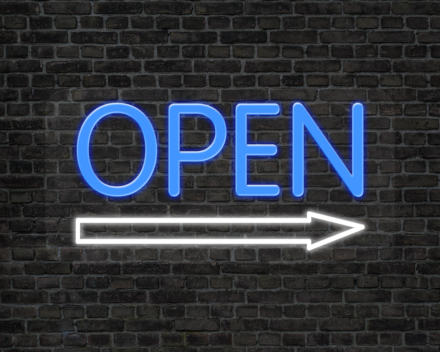 Open Arrow Neon Sign