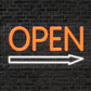 Open Arrow Neon Sign