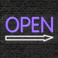 Open Arrow Neon Sign