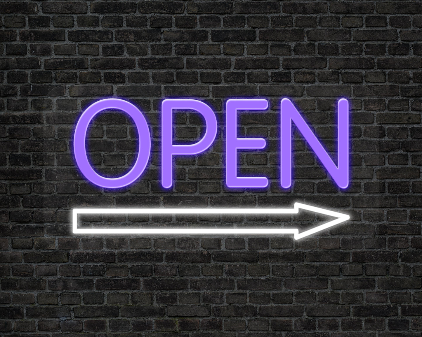 Open Arrow Neon Sign