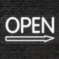 Open Arrow Neon Sign