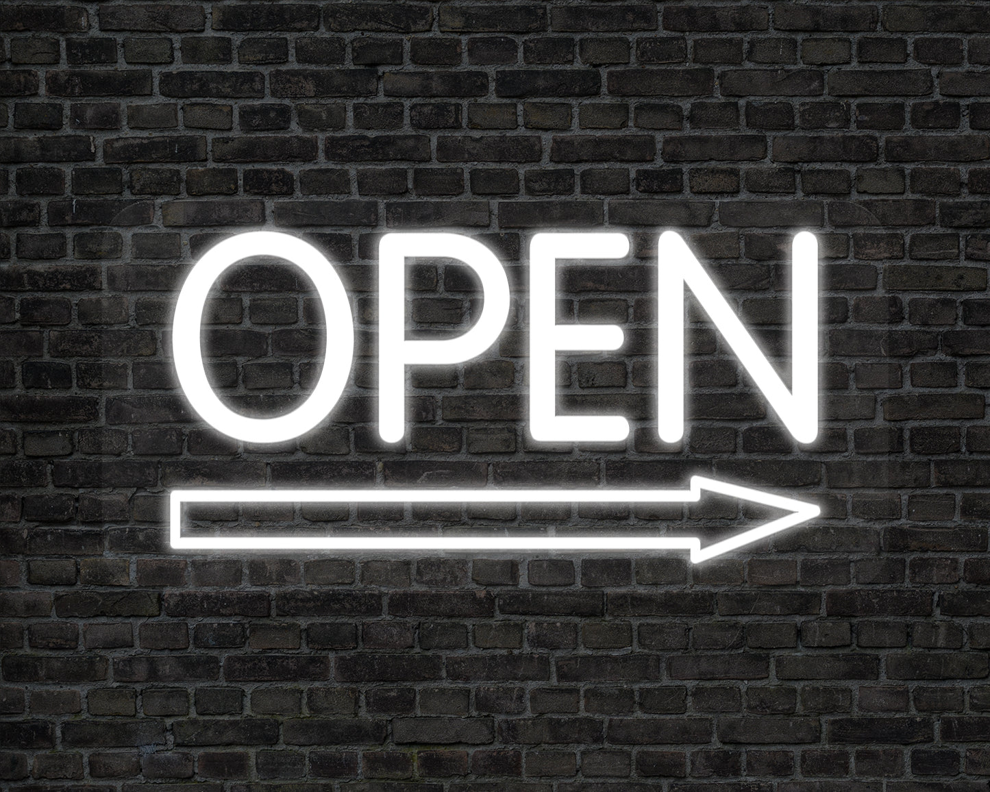 Open Arrow Neon Sign