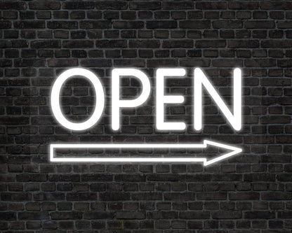 Open Arrow Neon Sign