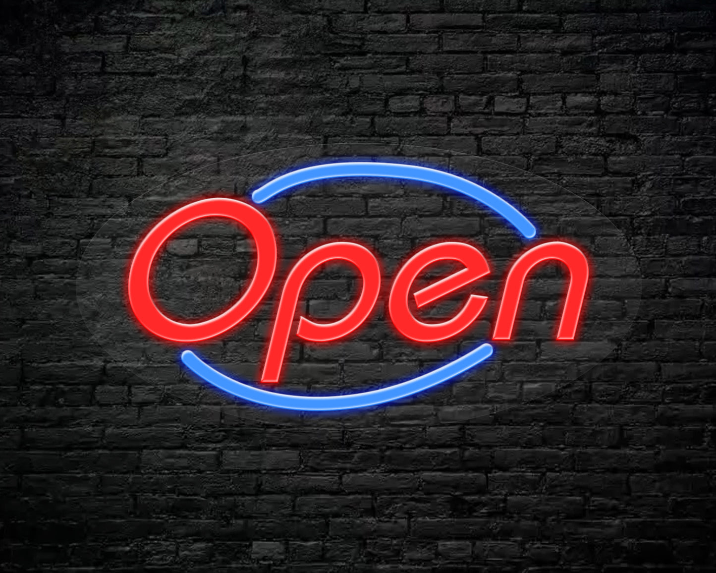 Open Two Colour Neon Sign