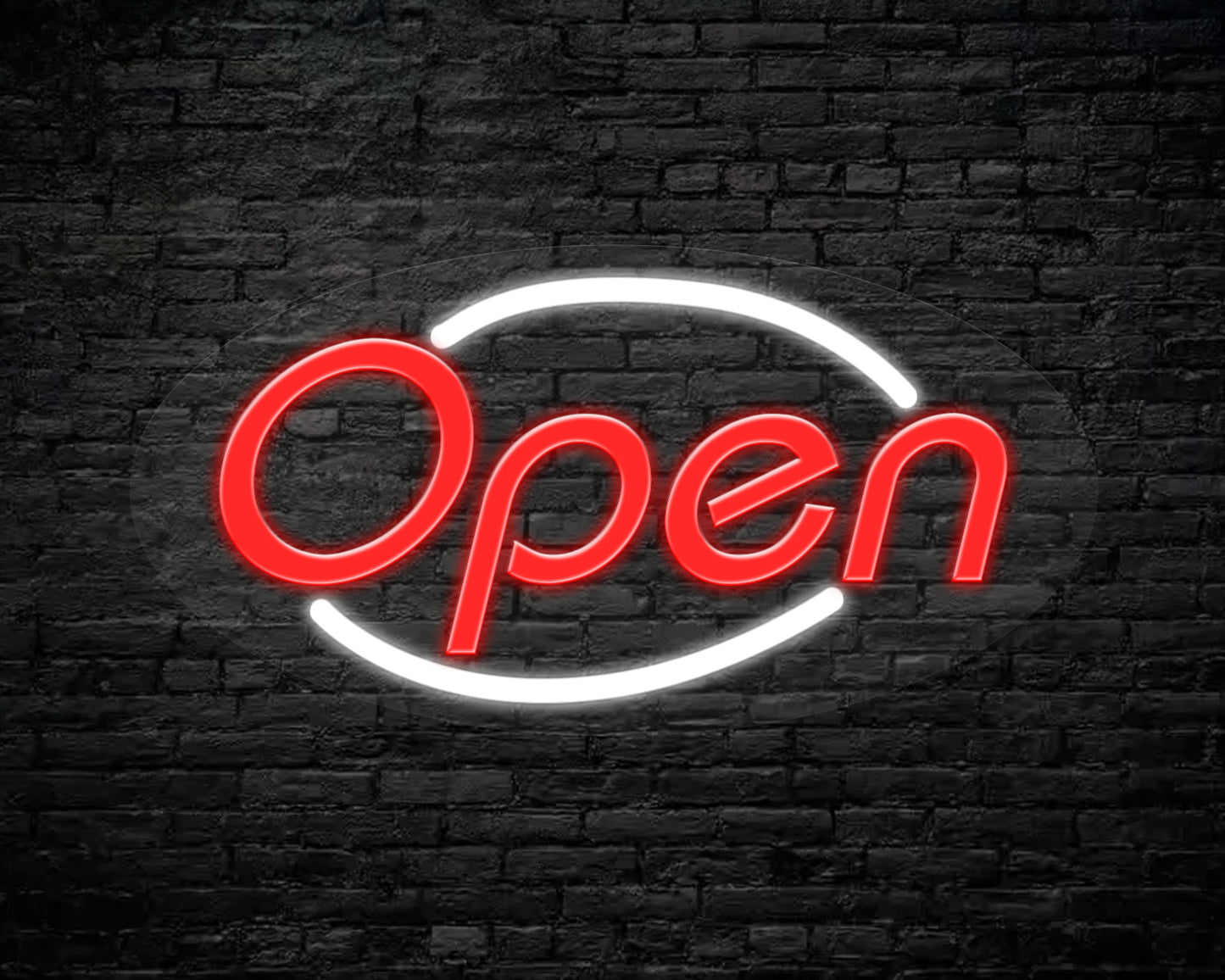 Open Two Colour Neon Sign