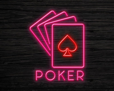 Poker Neon Sign